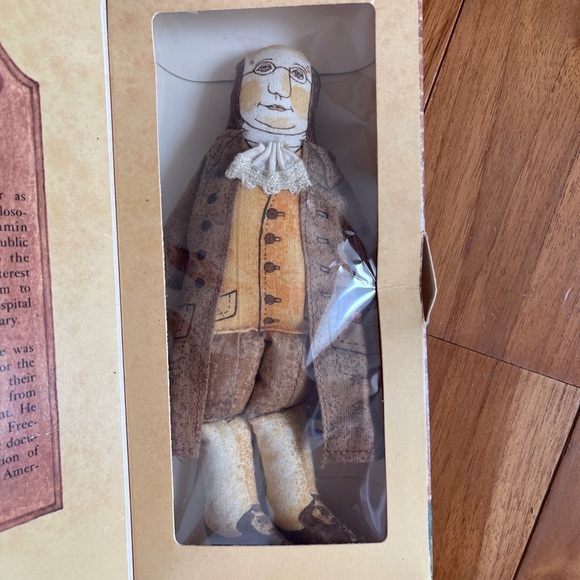 Hallmark Benjamin Ben Franklin Bicentennial Doll Vintage Cloth Toy Original box - Picture 3 of 10